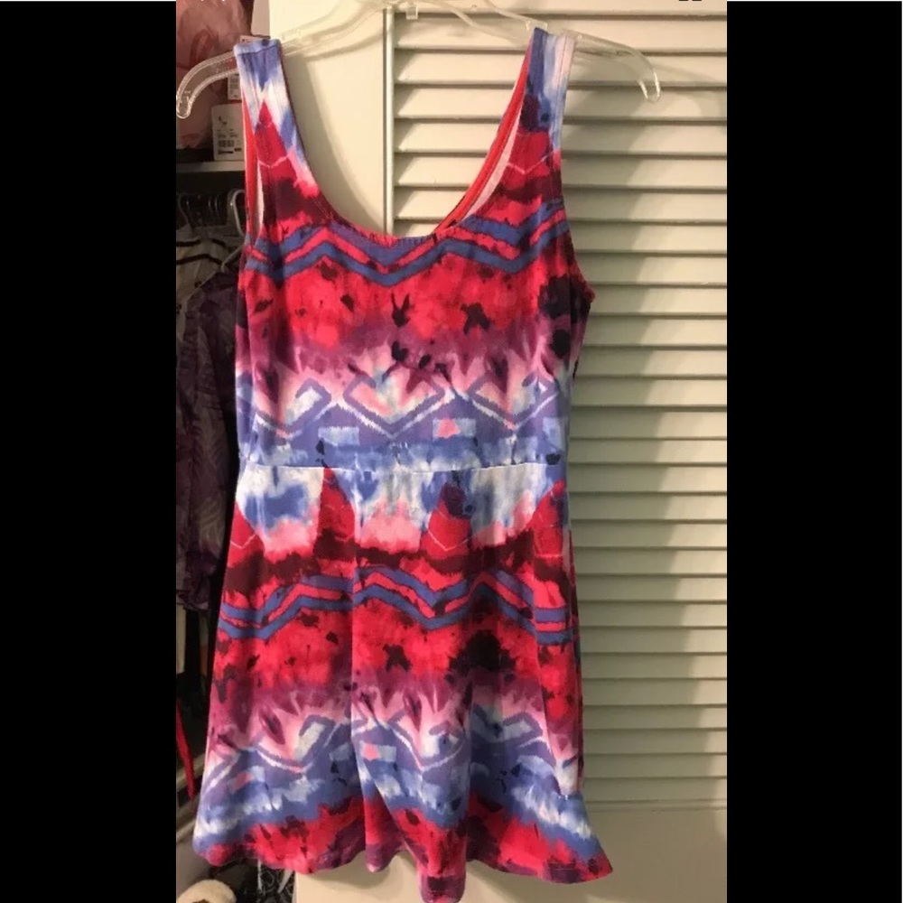 Express Multicolor Tribal Dress Size L